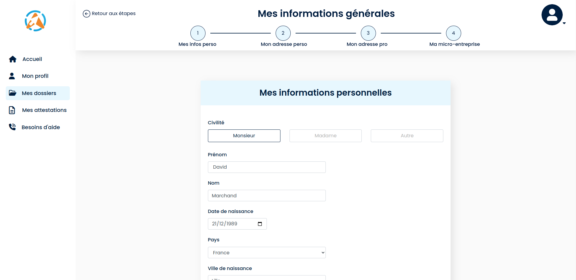 capture ecran utilisateur partie 1